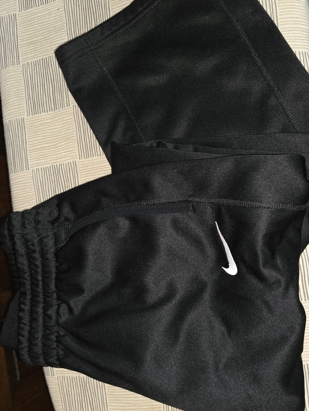 Nike Black Kids Joggers with White Swoosh